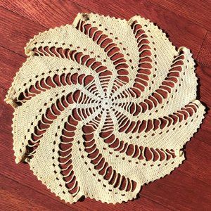 Vintage Swirl Crochet Doily